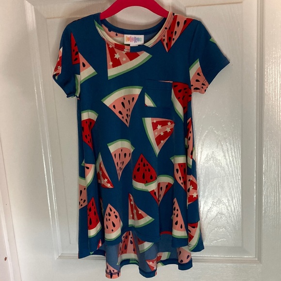 Girls Lularoe Watermelon Dress Size 